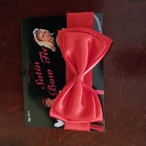 NWT! Red satin bowtie! New in package